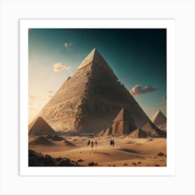 Egyptian Pyramids 6 Art Print