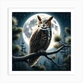 Great Horned Owl 1 Art Print