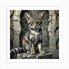 A Ringtail Portrait Art Print