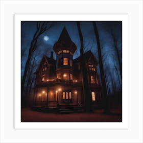 Haunted House 2 Art Print