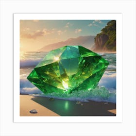 Queen of Emerald Crystal Art Print