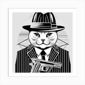 Maffia Cat 1 Art Print