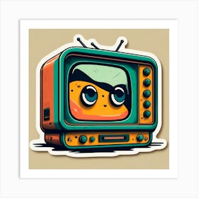 Cartoon Tv 2 Art Print