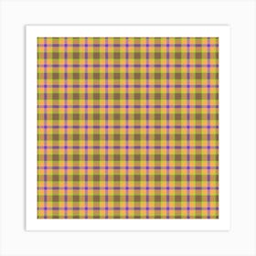 Plaid Fabric 38 Art Print