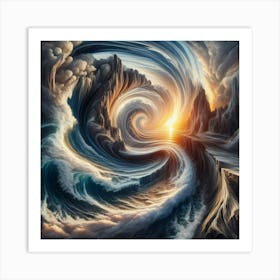 Swirling Vortex Art Print