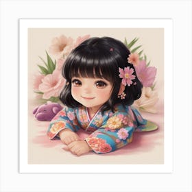 Asian Girl 4 Art Print