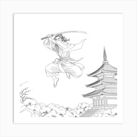 Samurai Art 50 Art Print