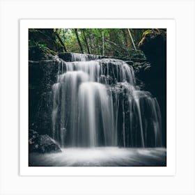 Waterfall In The Forest Art Print