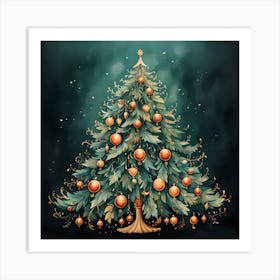 Fir Flare in Vintage Vibes Art Print