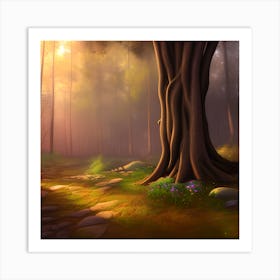 Forest Mystique Art Print