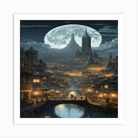 City At Night Art Print