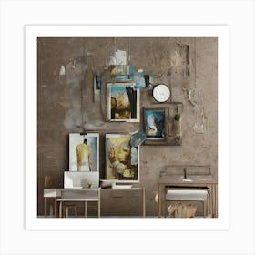 Room With A Lot Of Pictures Art Print