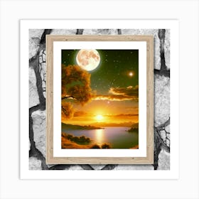 Full Moon In The Sky Art Print