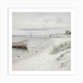 Boat On The Beach 3 Art Print