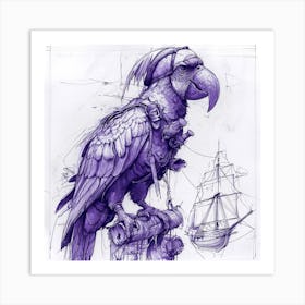 Pirate Parrot 1 Art Print