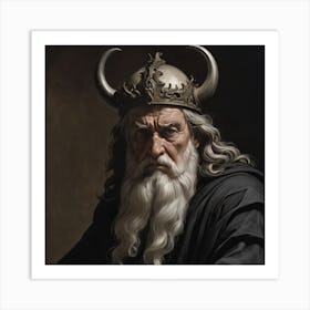 Portrait Of Odin Art Print