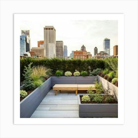 Rooftop Garden Art Print