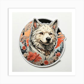 Samurai Dog Art Print