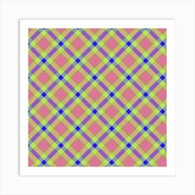 Plaid Fabric 132 Art Print