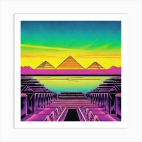 Pyramids Of Giza 1 Art Print