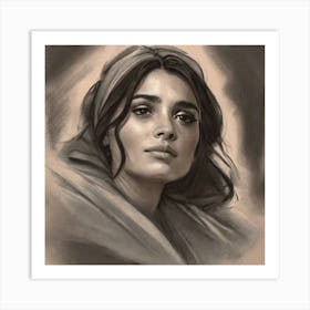 Portrait Of A Woman Art Print