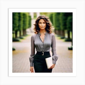 Woman In Business Attire Art Print