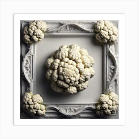 Cauliflower In A Frame 5 Art Print