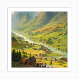 Valley Of The Swiss Art Print