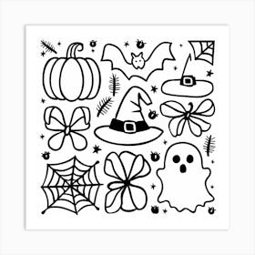 Halloween Coloring Page Art Print