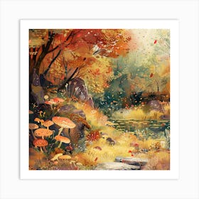 Beautiful Fall Scenery Art Print