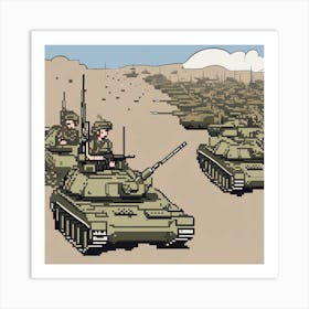 Pixel Art 9 Art Print