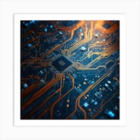 Computer Circuit Board 24 Art Print