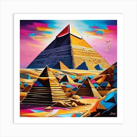 Pyramids Of Giza Art Print