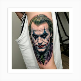 Joker Tattoo 6 Art Print