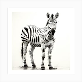 Savannah Stripes The Elegant Zebra Art Print