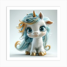 Cute Unicorn 855 Art Print