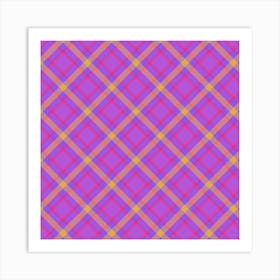 Plaid Fabric 119 Art Print