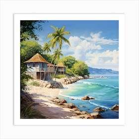 Beach Huts 1 Art Print