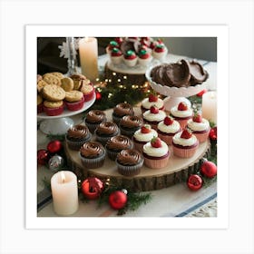 A Photo Of A Christmas Dessert Table Wit Pi2jvckcrlgmzy Q Igbog Fdkwmj9 Qi Ldlw3l413rq Art Print