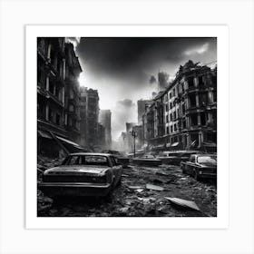 Ruins Of A City 1 Art Print