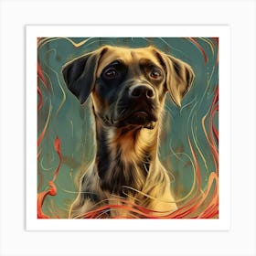 Dog Portrait 1 Art Print