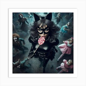 Catwoman 3 Art Print