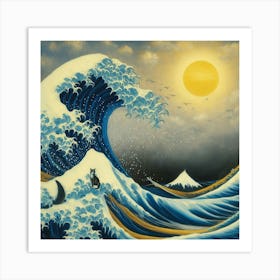 Great Wave Off Kanagawa 3 Art Print