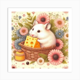 A cute hamster 1 Art Print