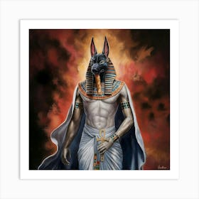 Egyptian Anubis 4 Art Print