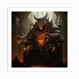 Demon Throne Art Print