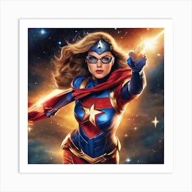 Captain Marvel Art Print