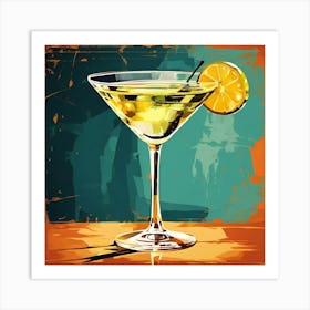 Uplifting Watercolor Cocktail Print A Splash of Vintage Motivation_FY_IN_02 Art Print