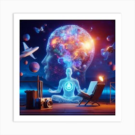 Meditation In Space 1 Art Print