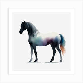 Rainbow Horse Art Print